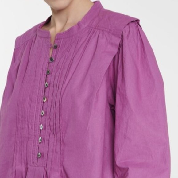 ISABEL MARANT ETOILE Purple Okina Blouse - Size 38 / Small / Medium US 4-6 - Picture 12 of 16